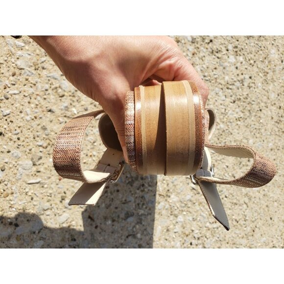 Amalfi Gelso Leather Sling Flats nwot size 6.5 - Picture 10 of 13